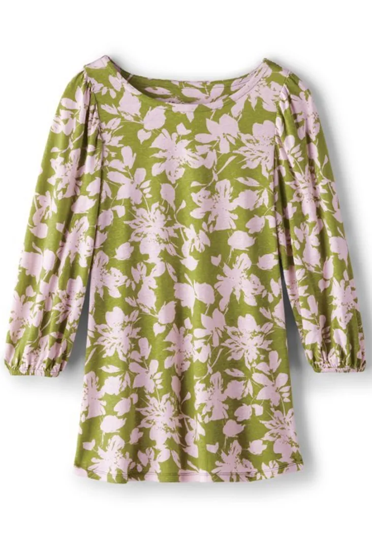 ainsley_linen_blend_tunic_1.webp New Soft Surroundings Ainsley Linen Blend Tunic InkBloomsGreen