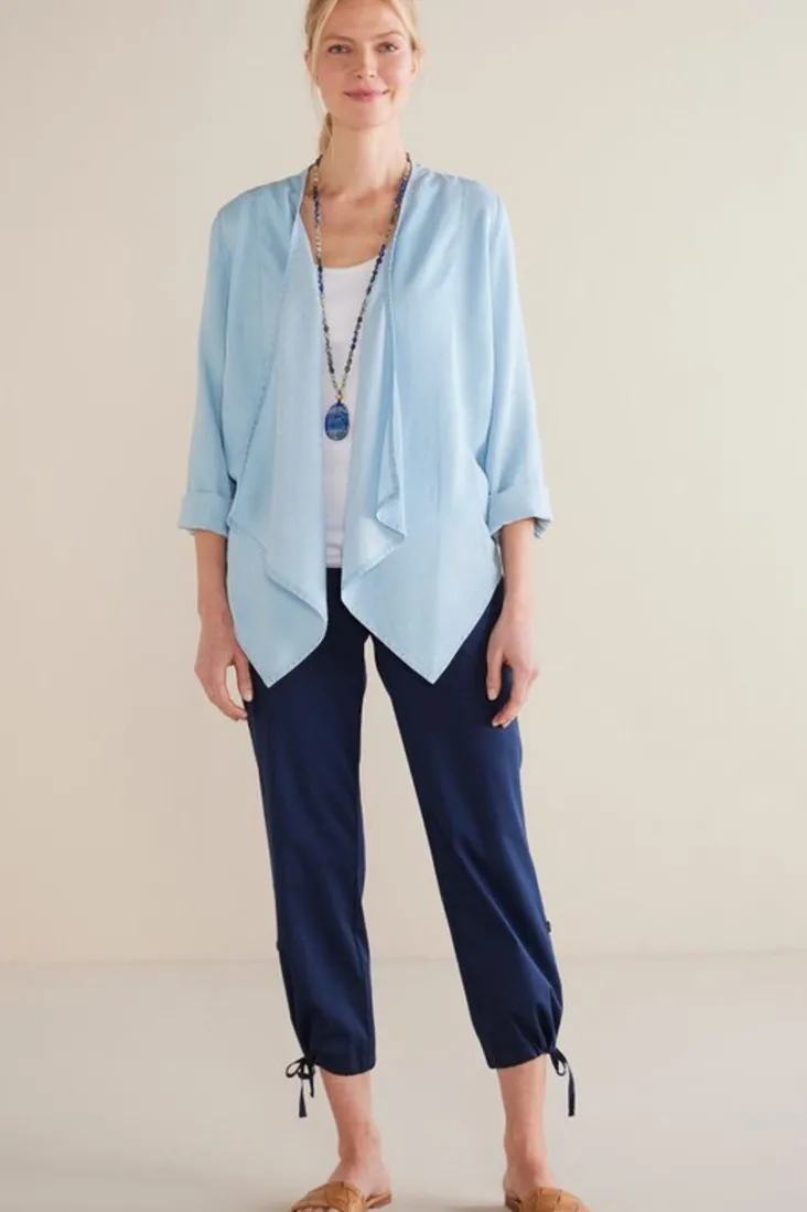 alicante_tencel_topper_2.webp Sale Soft Surroundings Alicante Tencel™ Topper LightChambray