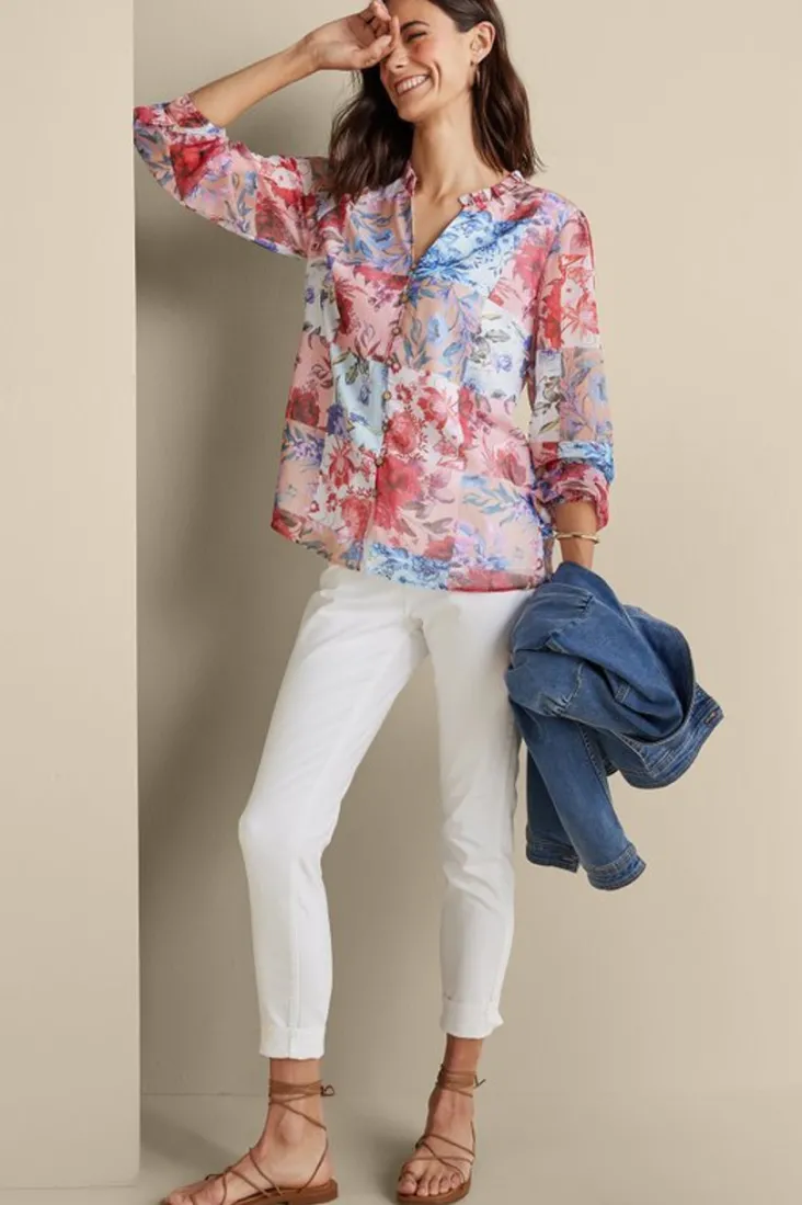 anastasia_shirt_1.webp Flash Sale Soft Surroundings Anastasia Shirt ChrysanthemumFloral