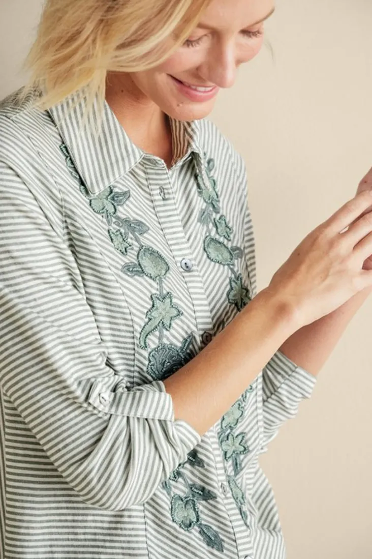 anisa_tunic_5.webp Discount Soft Surroundings Anisa Tunic GreenMilieuStripe