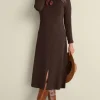 New Soft Surroundings Annette Dress EspressoHeather