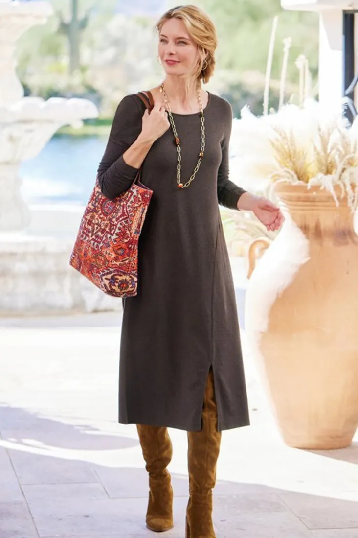 annette_dress_4.webp New Soft Surroundings Annette Dress EspressoHeather