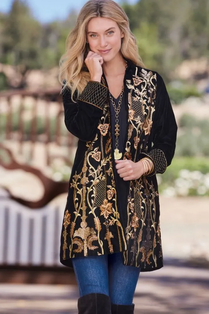 antoinette_jacket_5.webp Store Soft Surroundings Antoinette Jacket Black