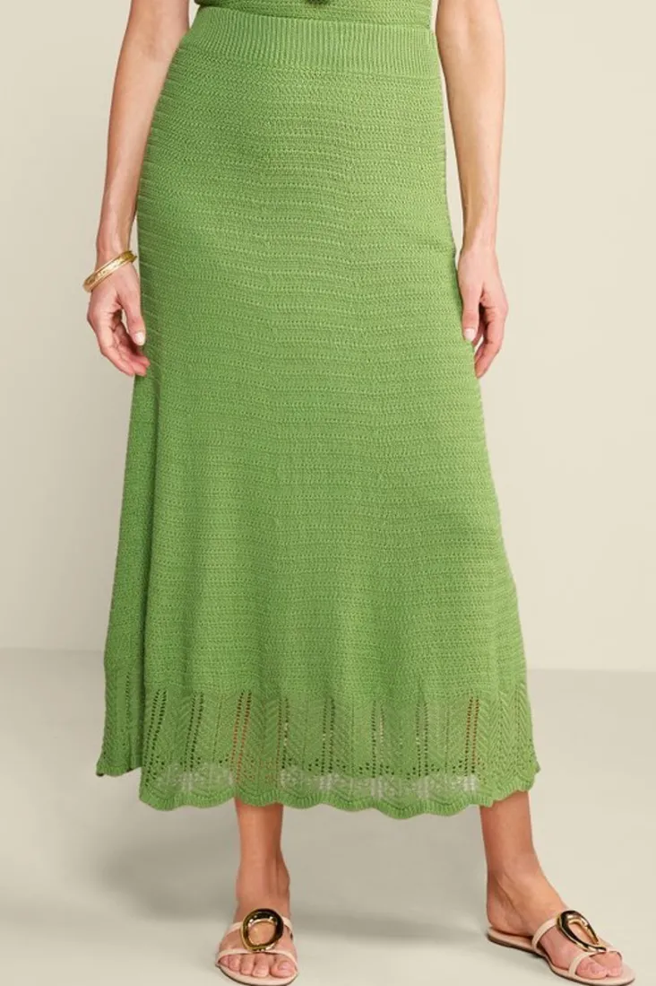 april_crochet_sweater_skirt_2.webp Store Soft Surroundings April Crochet Sweater Skirt PiquantGreen