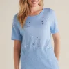 New Soft Surroundings Astra Linen Tee