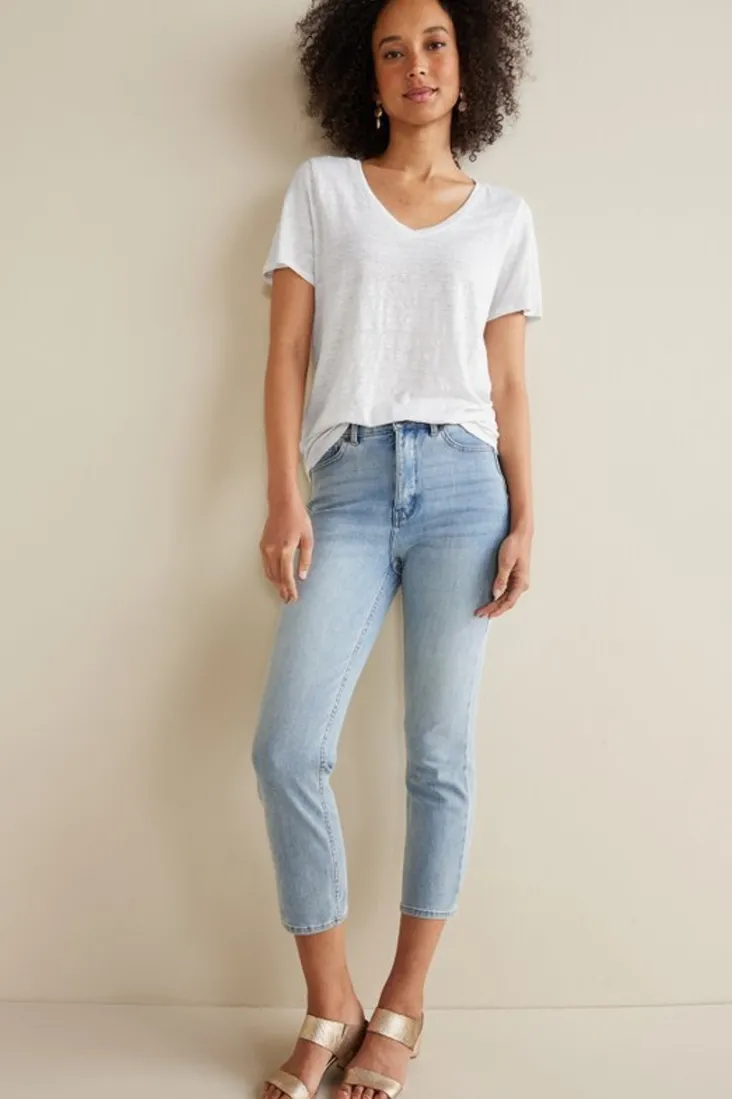 aubrey_linen_slub_tee_10.webp Best Sale Soft Surroundings Aubrey Linen Slub Tee