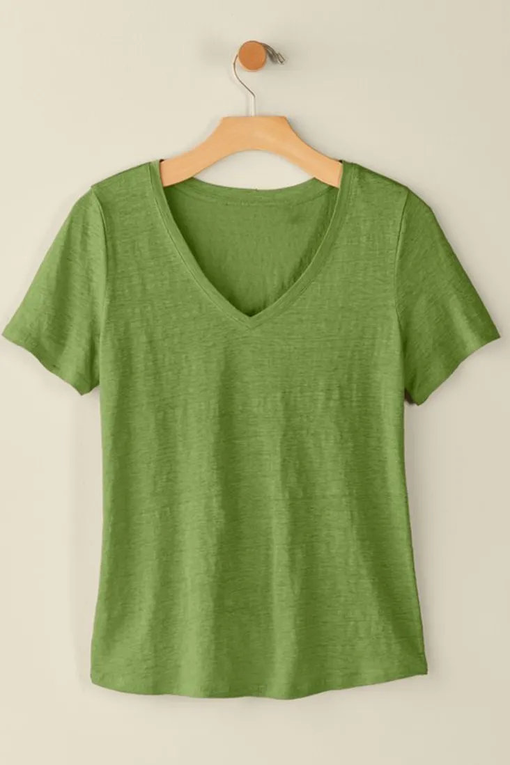 aubrey_linen_slub_tee_23.webp Best Sale Soft Surroundings Aubrey Linen Slub Tee