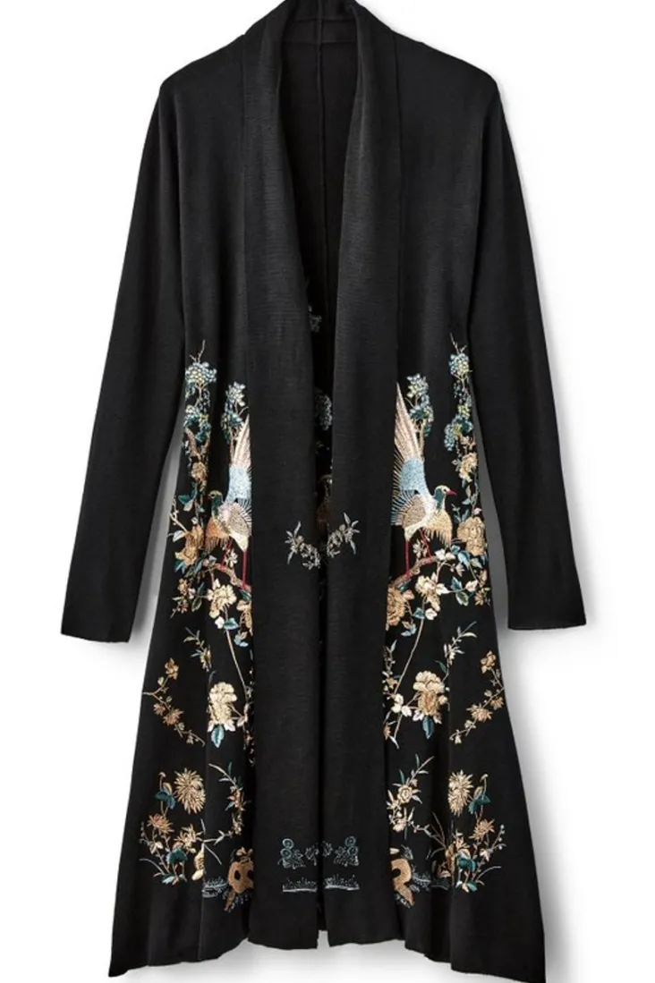 ava_embroidered_cardigan_1.webp Flash Sale Soft Surroundings Ava Embroidered Cardigan Black