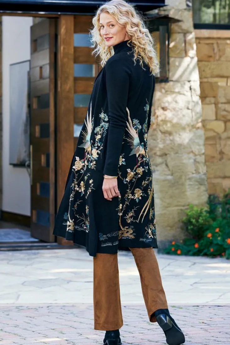 ava_embroidered_cardigan_5.webp Flash Sale Soft Surroundings Ava Embroidered Cardigan Black