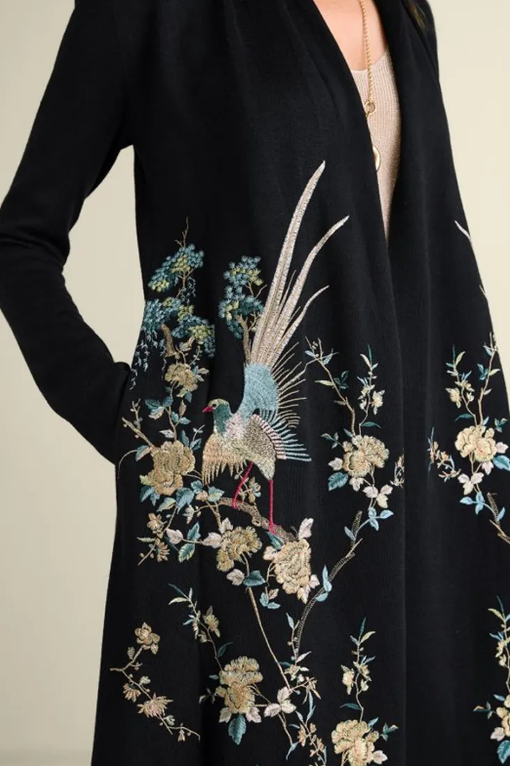 ava_embroidered_cardigan_7.webp Flash Sale Soft Surroundings Ava Embroidered Cardigan Black