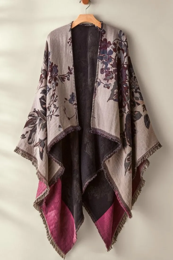 beatrix_floral_wrap_5.webp Online Soft Surroundings Beatrix Floral Wrap MidnightMulti