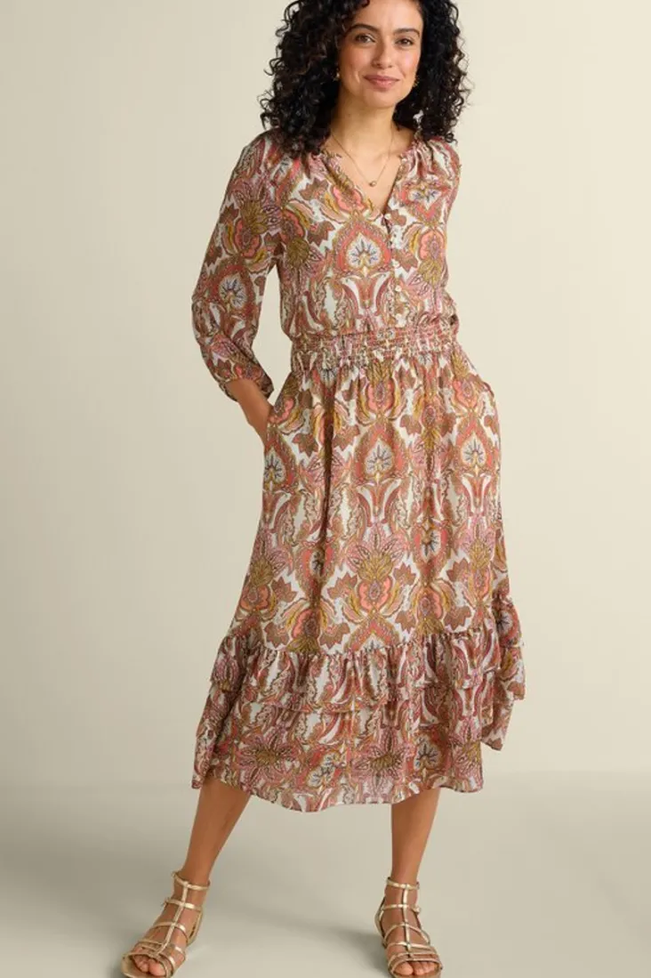 betsey_midi_dress_2.webp Cheap Soft Surroundings Betsey Midi Dress GlobalScarfCreamCoral