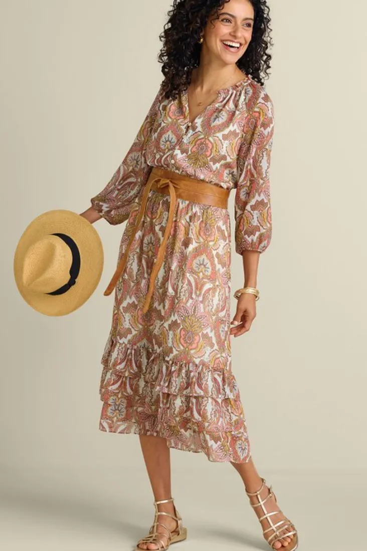 betsey_midi_dress_6.webp Cheap Soft Surroundings Betsey Midi Dress GlobalScarfCreamCoral