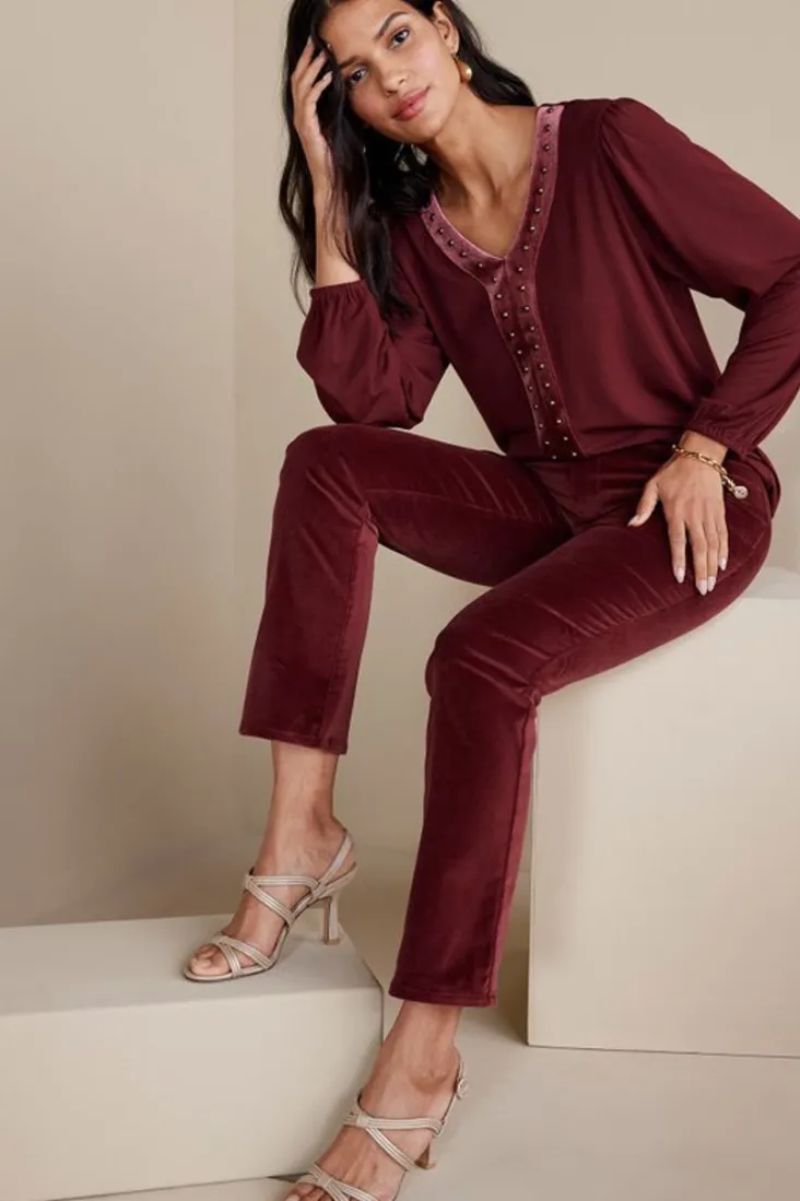 Cheap Soft Surroundings Blakely Velveteen Pants