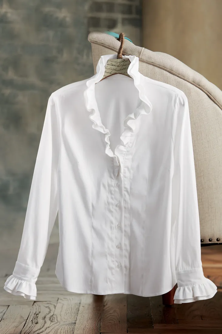 Sale Soft Surroundings Boleyn Shirt White