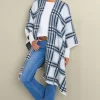 Shop Soft Surroundings Braunwyn Plaid Wrap BlueWindowpanePlaid