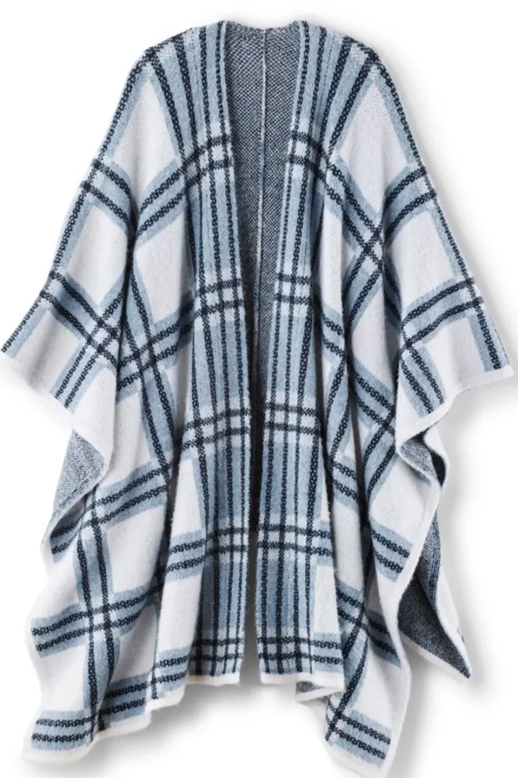 braunwyn_plaid_wrap_1.webp Shop Soft Surroundings Braunwyn Plaid Wrap BlueWindowpanePlaid