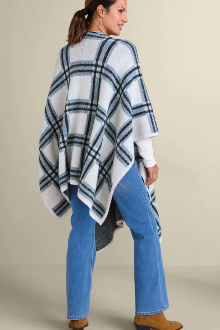 braunwyn_plaid_wrap_2.webp Shop Soft Surroundings Braunwyn Plaid Wrap BlueWindowpanePlaid