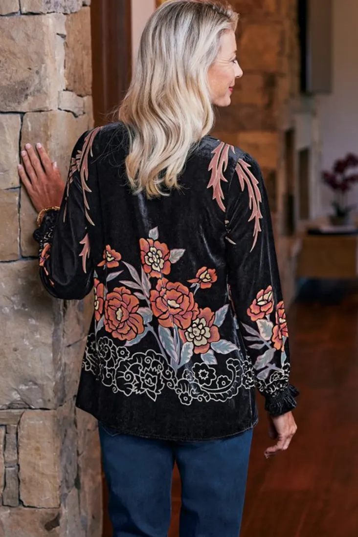 brielle_velvet_top_6.webp Cheap Soft Surroundings Brielle Velvet Top BlackMulti