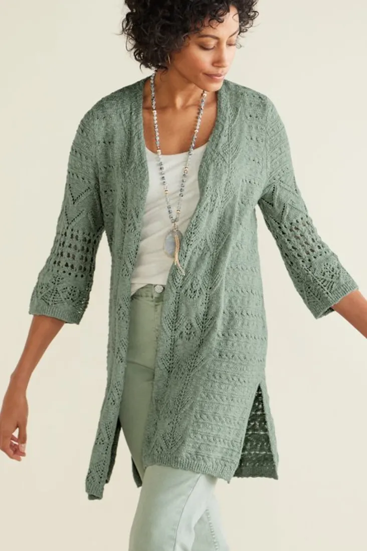 calistoga_pointelle_cardigan_2.webp Hot Soft Surroundings Calistoga Pointelle Cardigan GreenMilieu