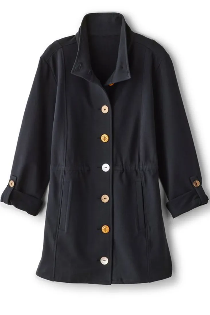 caprice_french_terry_jacket_2.webp Shop Soft Surroundings Caprice French Terry Jacket Black