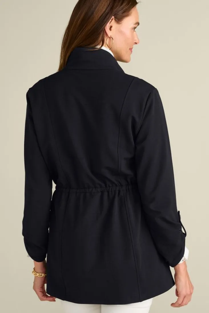 caprice_french_terry_jacket_4.webp Shop Soft Surroundings Caprice French Terry Jacket Black