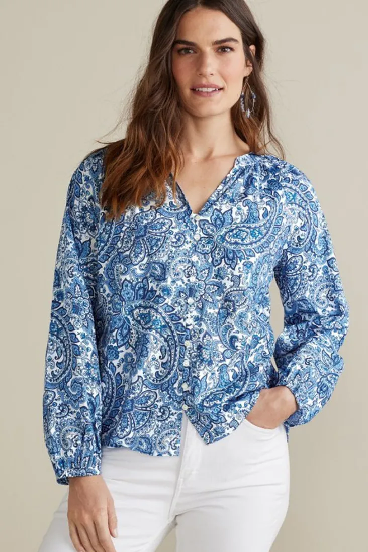 celia_top_0.webp Outlet Soft Surroundings Celia Top SpringPaisleyChambray