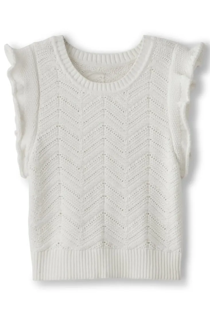 Discount Soft Surroundings Celina Flutter Sleeve Sweater IvoryPearl