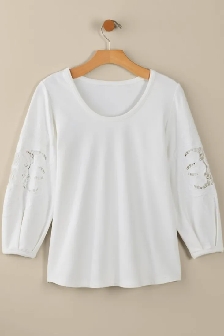 charmaine_embroidered_french_terry_top_0.webp Clearance Soft Surroundings Charmaine Embroidered French Terry Top BuffYellow