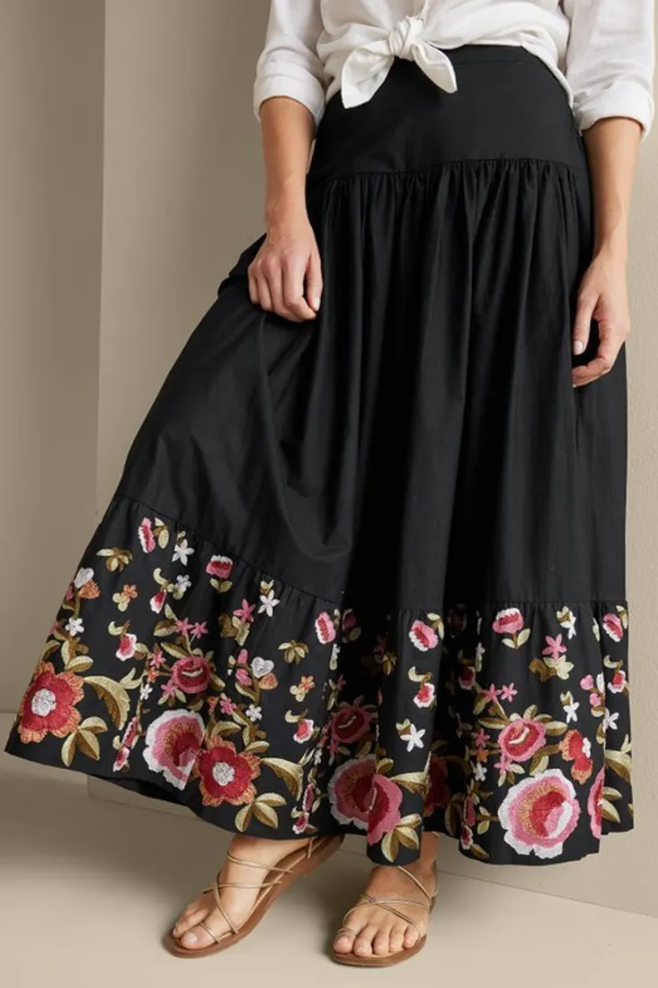 cindi_embroidered_maxi_skirt_2.webp Fashion Soft Surroundings Cindi Embroidered Maxi Skirt Black