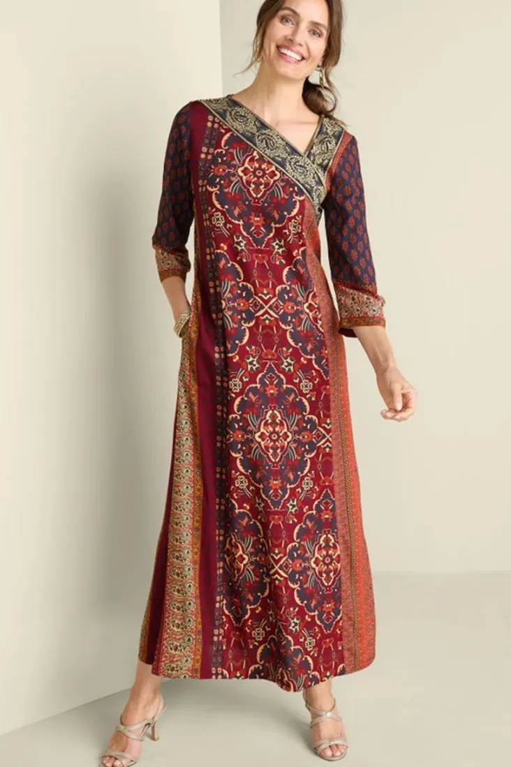 Shop Soft Surroundings Cindra Maxi Dress AutumnalPatchwork