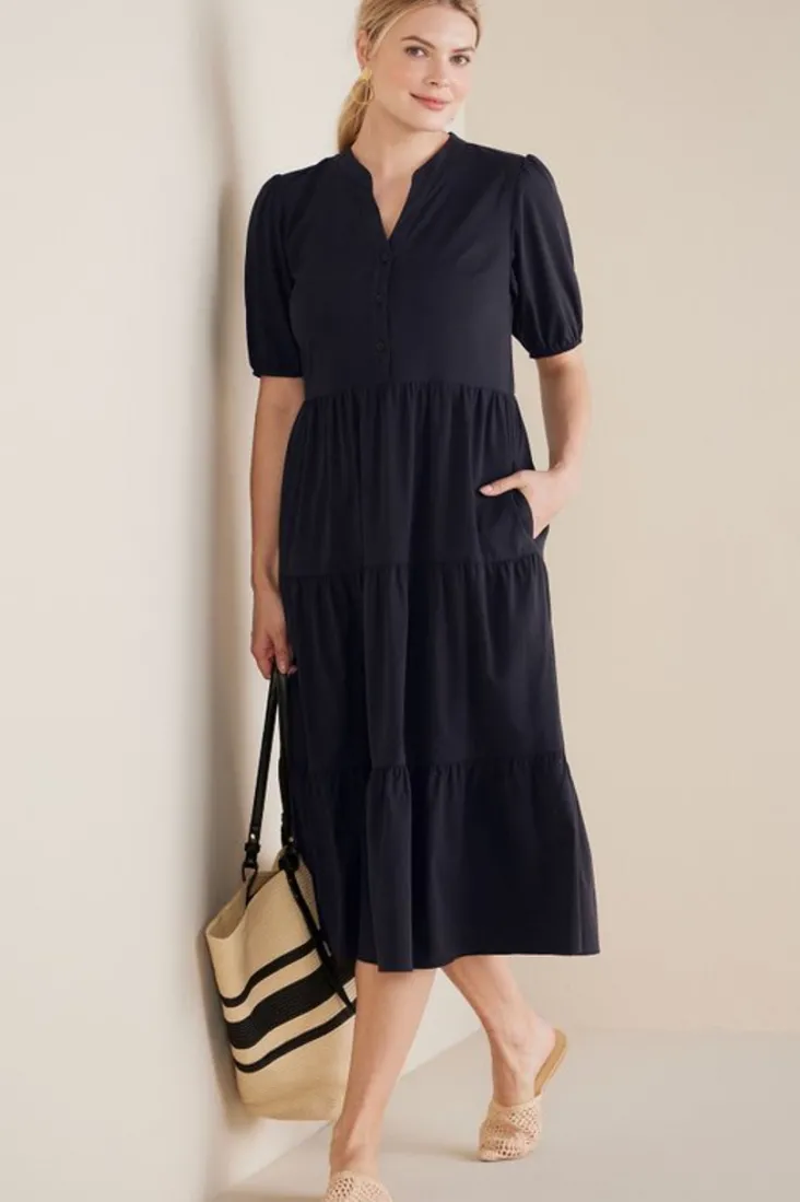 claudia_midi_dress_6.webp Shop Soft Surroundings Claudia Midi Dress Black