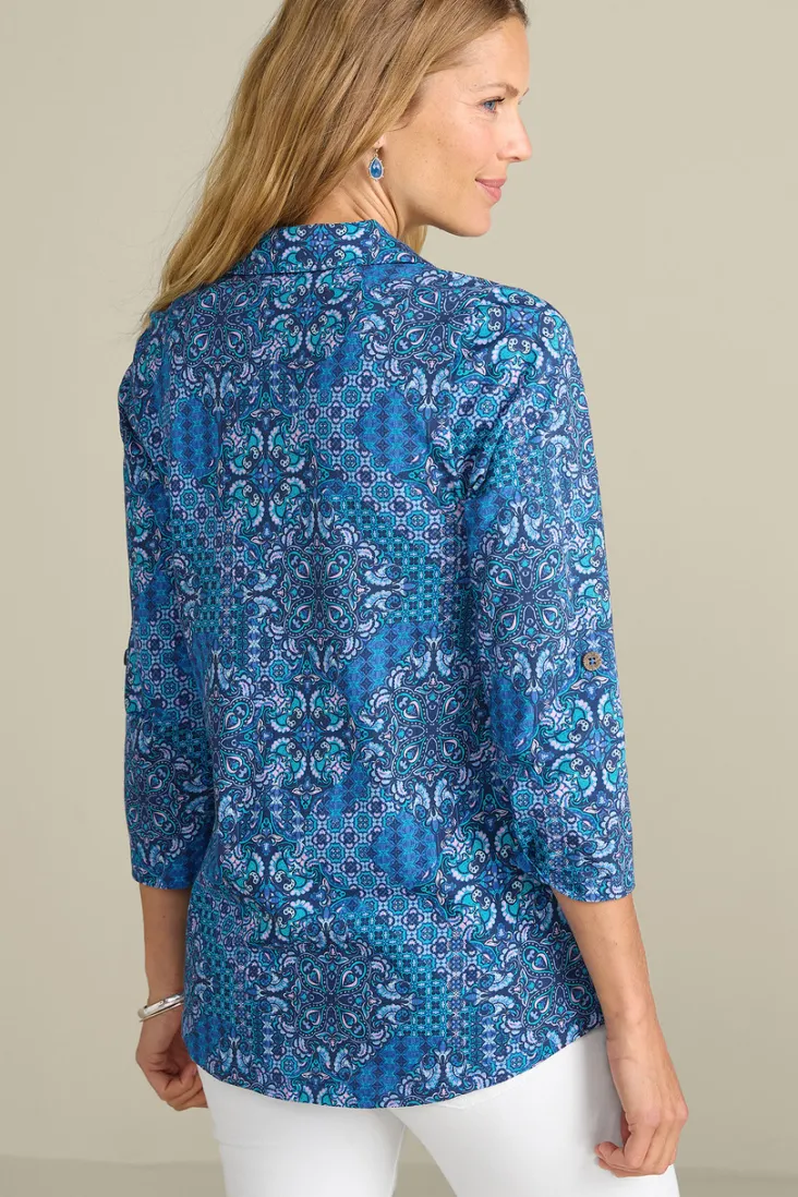 danielle__sleeve_tunic_19.webp Outlet Soft Surroundings Danielle 3/4 Sleeve Tunic
