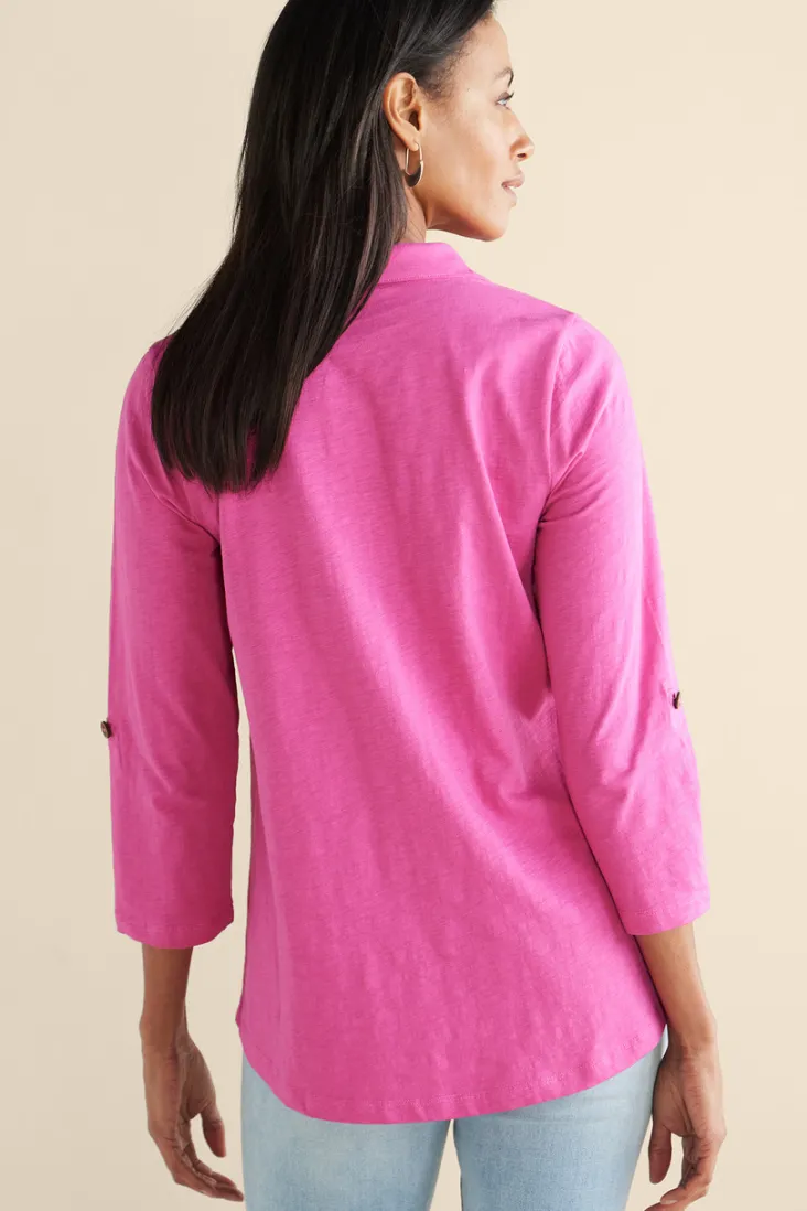 danielle__sleeve_tunic_31.webp Outlet Soft Surroundings Danielle 3/4 Sleeve Tunic