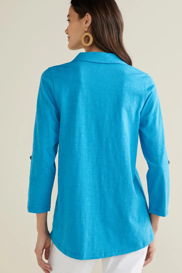 danielle__sleeve_tunic_37.webp Outlet Soft Surroundings Danielle 3/4 Sleeve Tunic