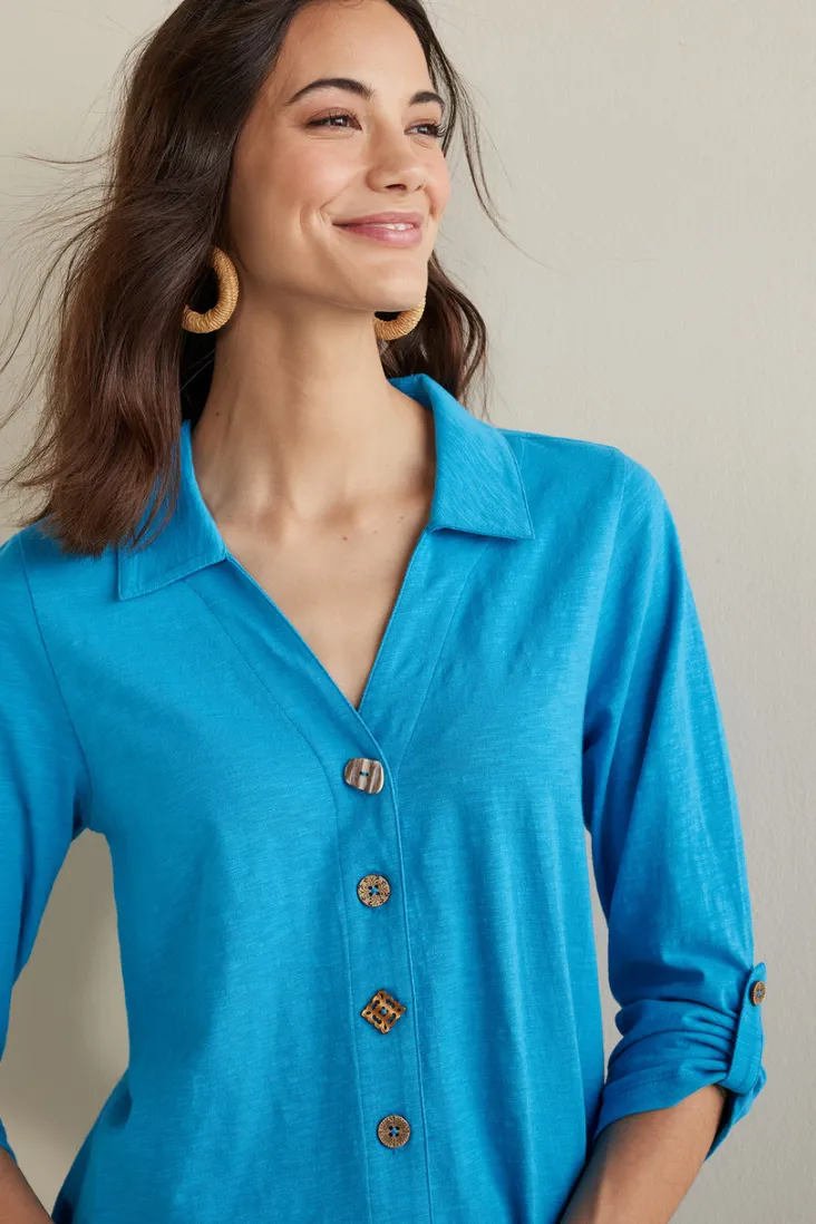 danielle__sleeve_tunic_39.webp Outlet Soft Surroundings Danielle 3/4 Sleeve Tunic