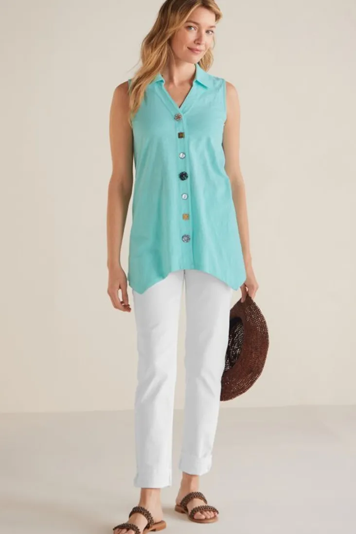 danielle_button_tank_102.webp Discount Soft Surroundings Danielle Button Tank