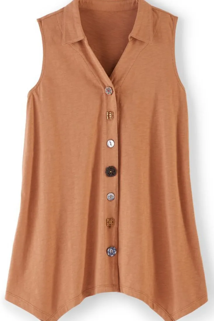danielle_button_tank_2.webp Discount Soft Surroundings Danielle Button Tank