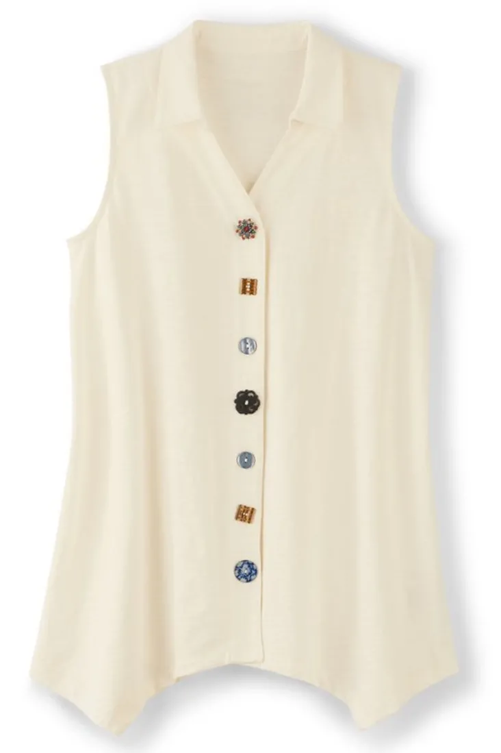 danielle_button_tank_65.webp Discount Soft Surroundings Danielle Button Tank
