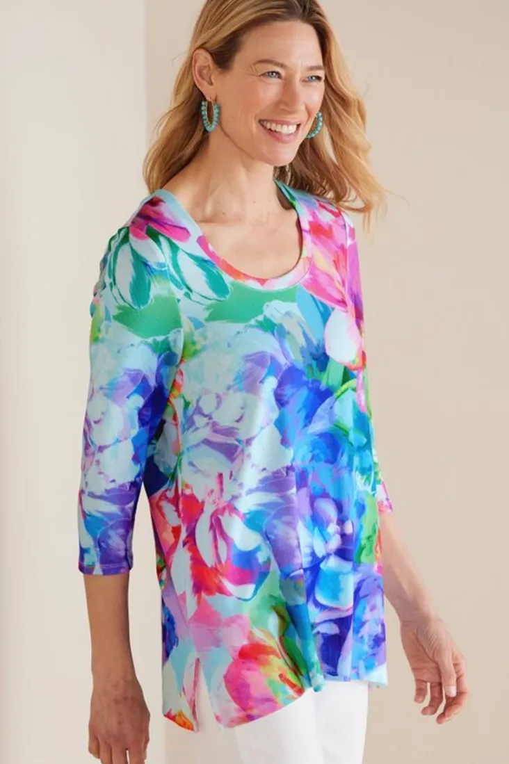 Flash Sale Soft Surroundings Darcy Tunic PinkSpringFloral