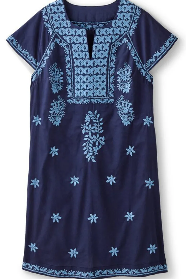 Cheap Soft Surroundings Davina Short Dress Navy