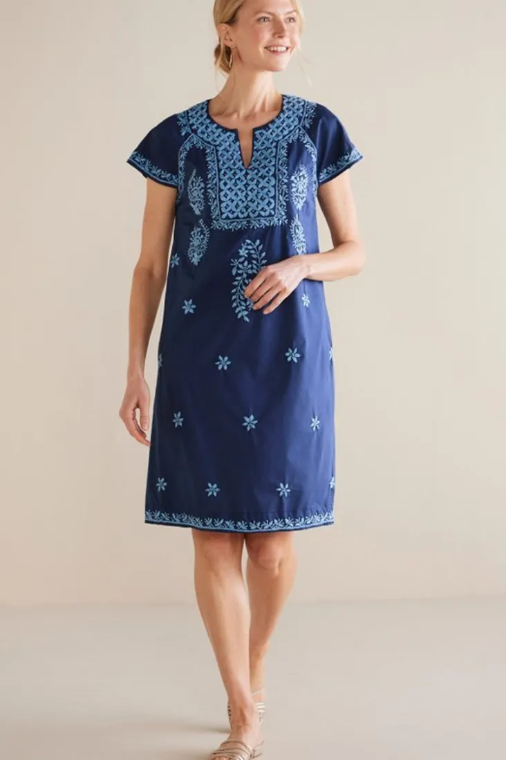 davina_short_dress_2.webp Cheap Soft Surroundings Davina Short Dress Navy