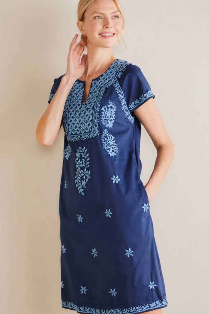 davina_short_dress_3.webp Cheap Soft Surroundings Davina Short Dress Navy