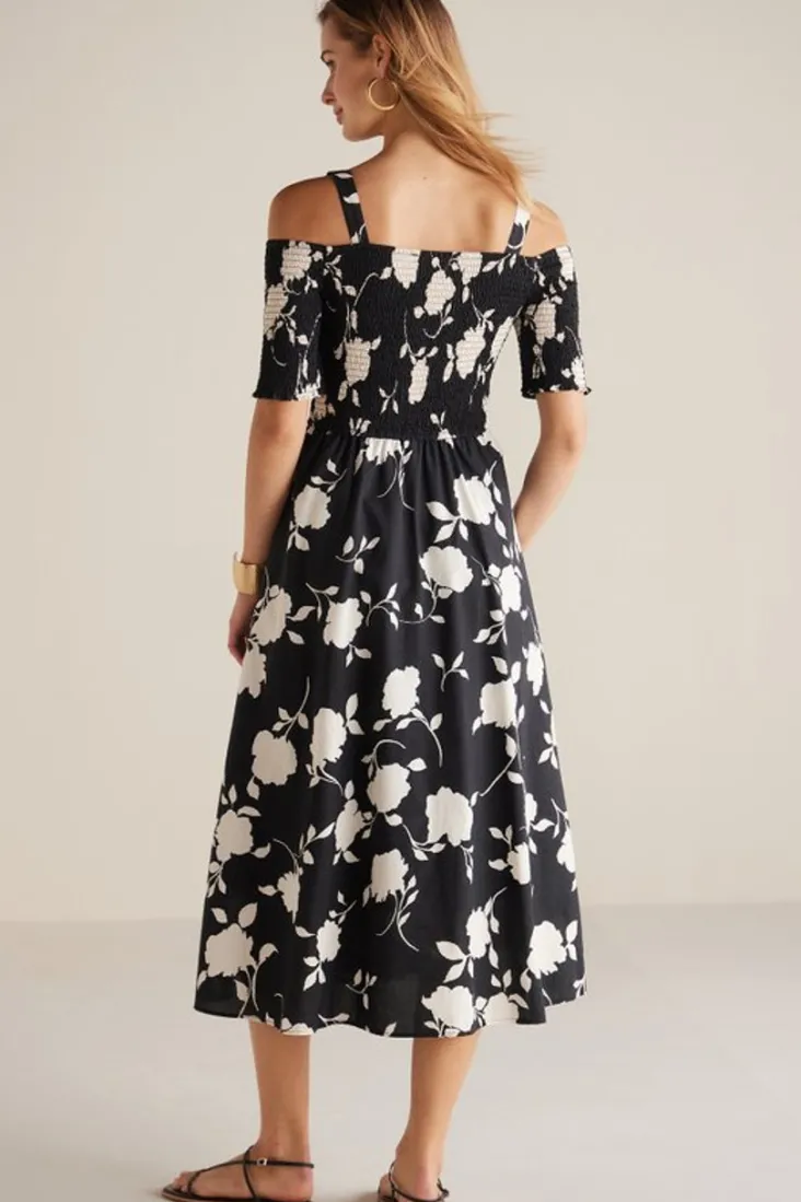 divani_dress_3.webp Flash Sale Soft Surroundings Divani Dress BlackWhiteFloral