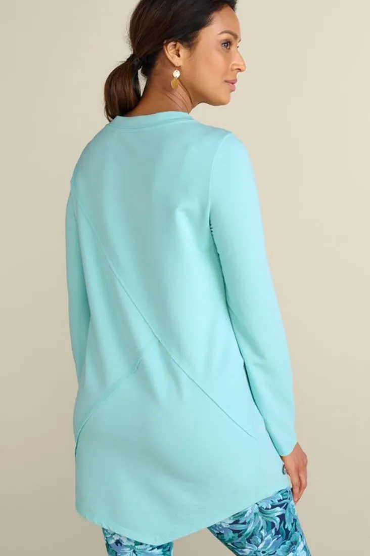 dove_french_terry_asymmetrical_tunic_3.webp Shop Soft Surroundings Dove French Terry Asymmetrical Tunic PastelTurquoise