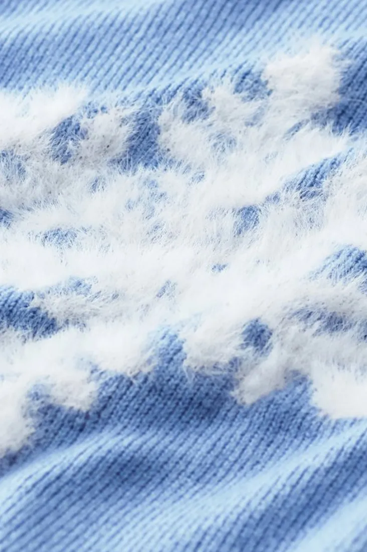 draya_eyelash_snowflake_sweater_5.webp Sale Soft Surroundings Draya Eyelash Sweater Snowflake