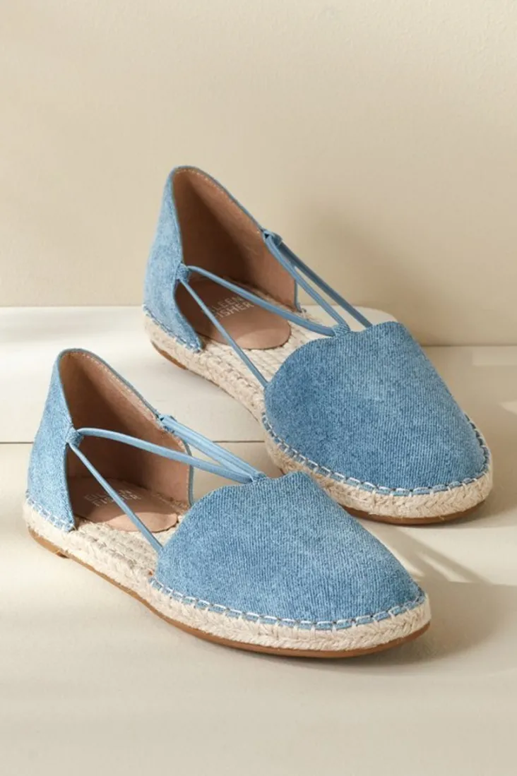 Online Soft Surroundings Eileen Fisher Lee Denim Stretch Espadrille DenimBlue