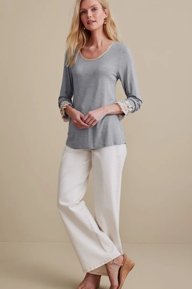 ella_lace_top_2.webp Sale Soft Surroundings Ella Lace Top MediumGreyHeather