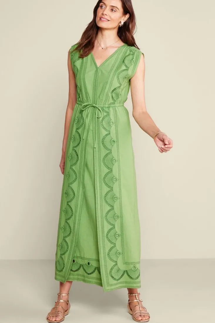 ellison_linen_blend_maxi_dress_2.webp Best Soft Surroundings Ellison Linen Blend Maxi Dress PiquantGreen