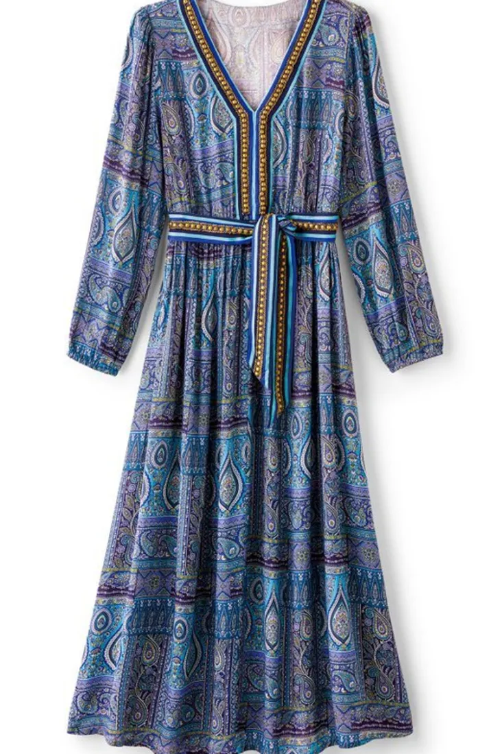 Shop Soft Surroundings Eugenie Maxi Dress AzoresScarf